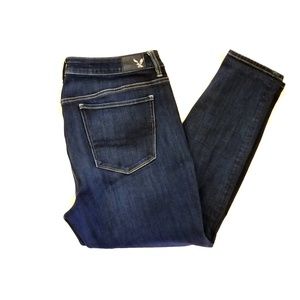 American Eagle hi-rise jegging dark wash sz 14 s
